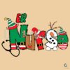 Christmas Elf ER Nurse Snowman SVG