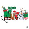 Christmas Elf Future Nurse Snowman SVG