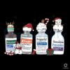 Christmas Nurse Santa Medicine Bottle PNG