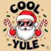 Cool Yule Christmas Santa Candy Cane SVG