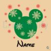 Custom Christmas Disney Head Snowflake SVG