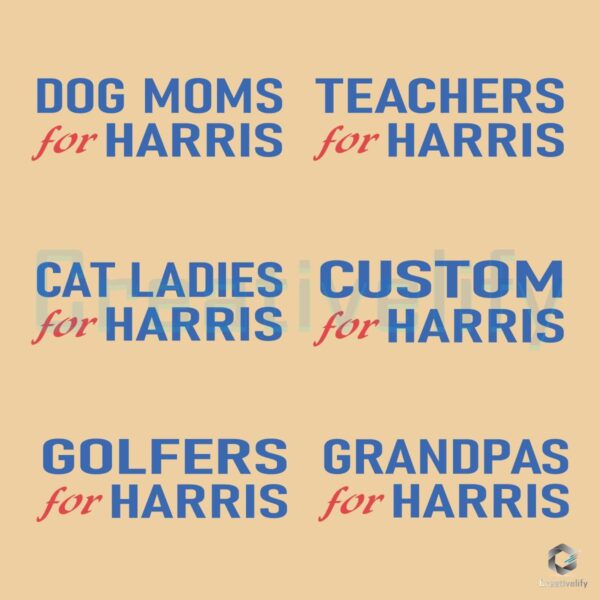 Custom For Harris Teacher Dog Mom Bundle SVG