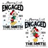 Custom Merry & Engaged Christmas Mickey Minnie SVG