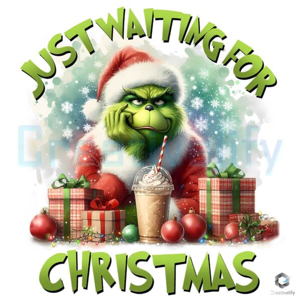 Grinch Gift Just Waiting For Christmas Png