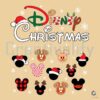 Disney Christmas Mouse Head SVG