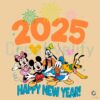 Disney Mickey Friends Happy New Year 2025 Fireworks SVG