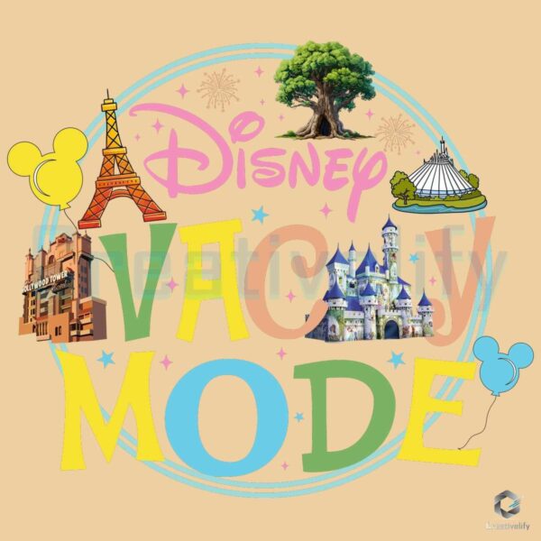 Disney Vacay Mode Disneyland SVG