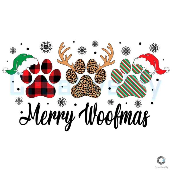 Dog Mama Merry Woofmas SVG