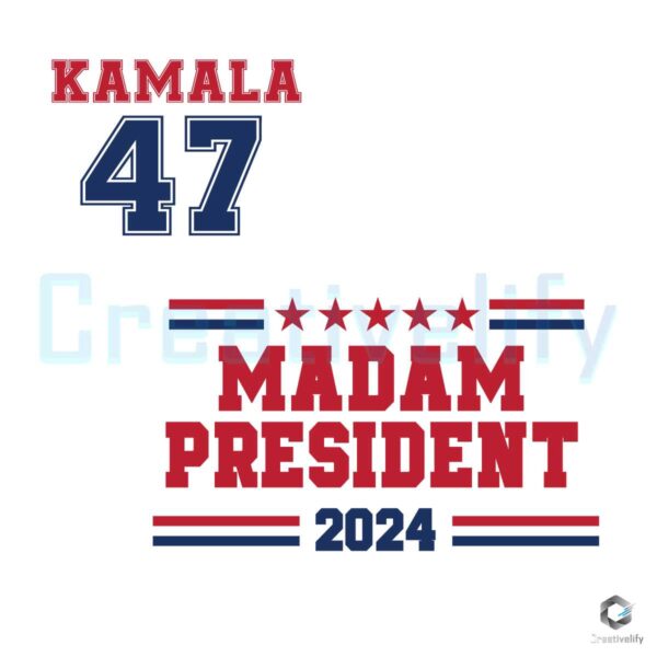 Madam President Kamala Harris SVG