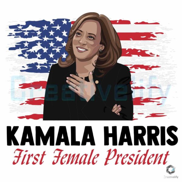 First Female President Kamala Harris 2024 PNG