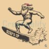 Funny Santa Surfs Up Christmas SVG