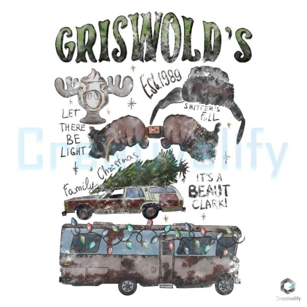 Griswold Est 1989 Let There Be Light Christmas Vacation PNG