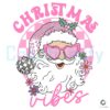 Pink Santa Christmas Vibes Png