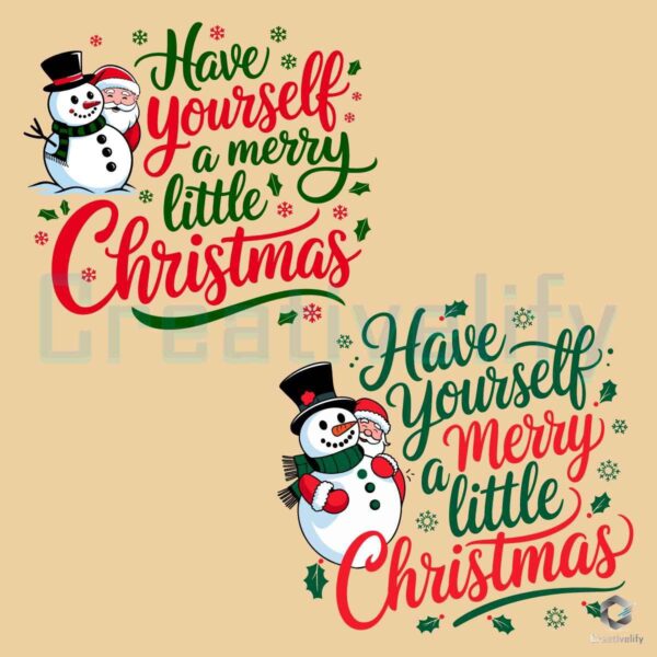 Have Yourself A Merry Little Christmas Couple SVG