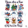 Christmas Stitch These Are A Few Of My Favorite Things Png