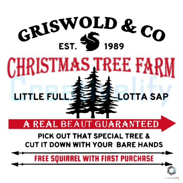 Christmas Griswold Co Est 1989 Christmas Tree Farm SVG