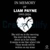 In Memory Of Liam Payne 1993-2024 Quote SVG