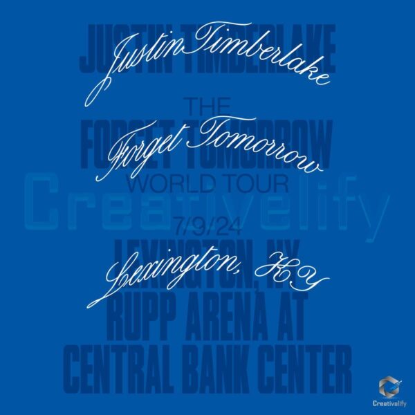 Justin Timberlake Lexington Tour Event The Forget Tomorrow World Tour 2024 SVG