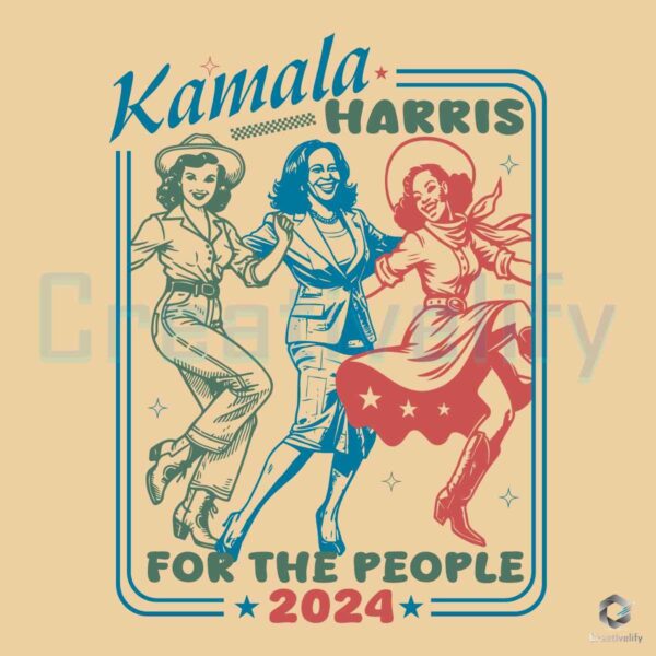 Kamala Harris For The People 2024 SVG