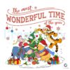 Christmas Pooh Bear The Most Wonderful Time Of The Year Png