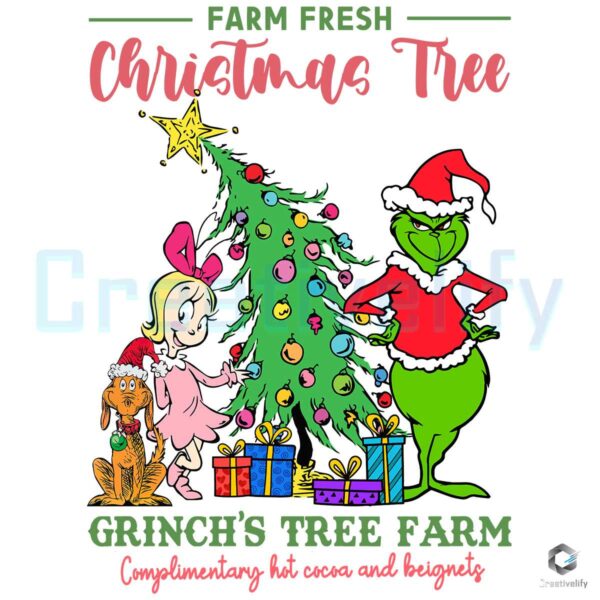 Grinch's Tree Farm Fresh Christmas Tree Png