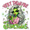 Very Demure Not Grinchmas Grinch Girl Png