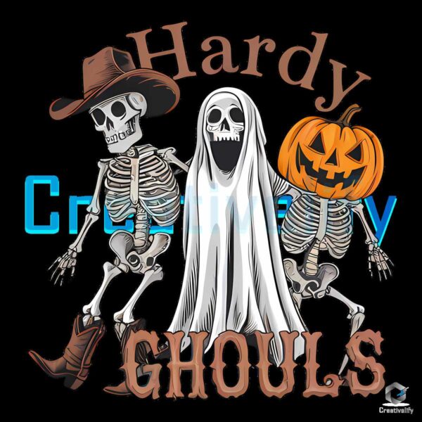 Halloween Hardy Ghouls Cowboy Skeleton Png