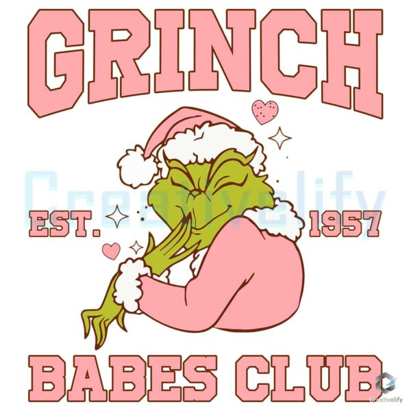 Grinch Est 1957 Babes Club Png File