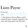 Memory of Liam Payne Noun Quote SVG