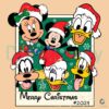 Merry Christmas 2024 Polaroid Mickey Friends SVG