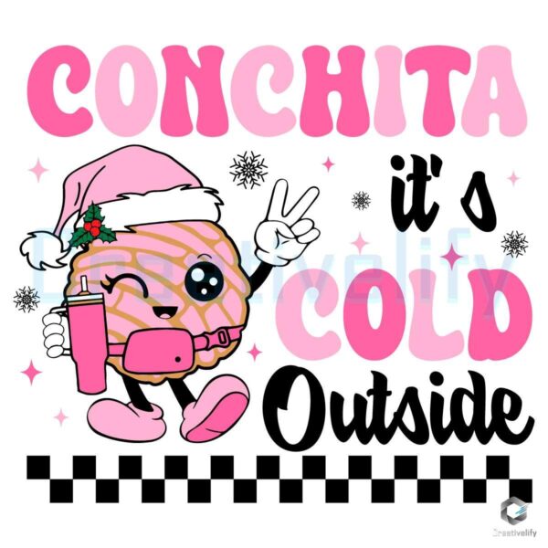 Mexican Christmas Conchita It's Cold Outside SVG