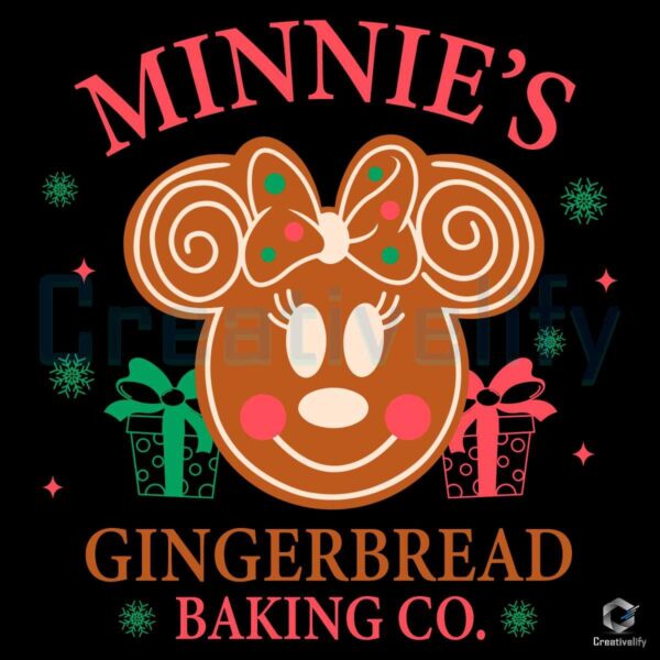 Minnie's Gingerbread Baking Co Cookie SVG