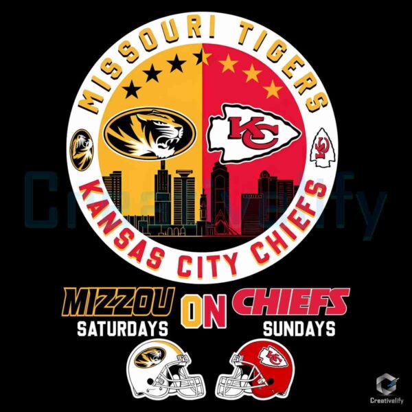 Missouri Tigers Saturdays KC Chiefs Sundays PNG