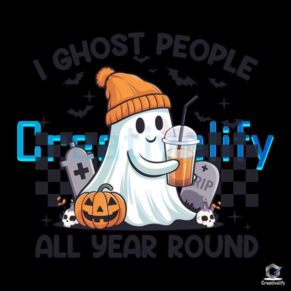 I Ghost People All Year Round Halloween Png