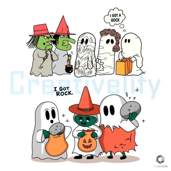 I Got A Rock Halloween Squad Design SVG