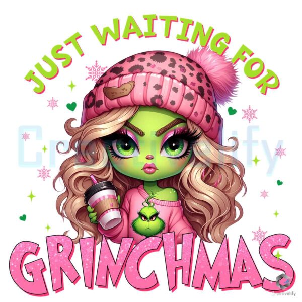 Just Waiting for Grinchmas Girl Png