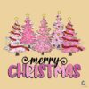 Pink Pine Tree Merry Christmas PNG