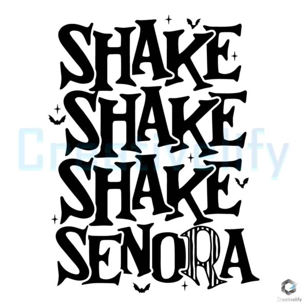 Retro Beetlejuice Shake Senora SVG