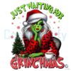 Grinch Girl Just Waiting For Christmas Png