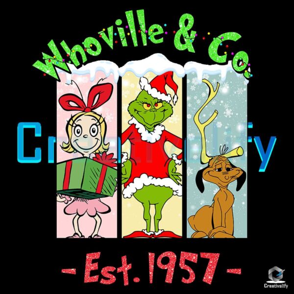 Whoville & Co Est 1957 Grinch Max Cindy Lou Png