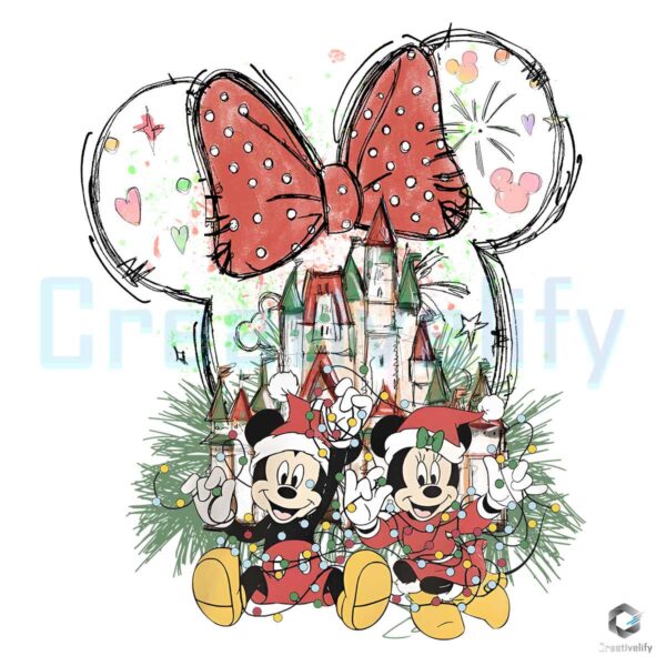 Christmas Mickey Minnie Disney World Png