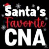 Santa's Favorite CNA Christmas Nurse SVG