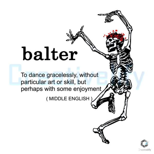 Skeleton Balter To Dance Gracelessly SVG