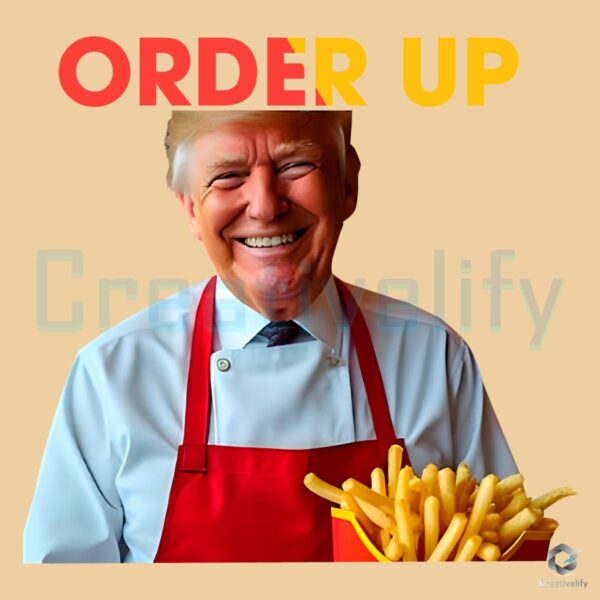 Trump Mcdonald Order Up Funny PNG