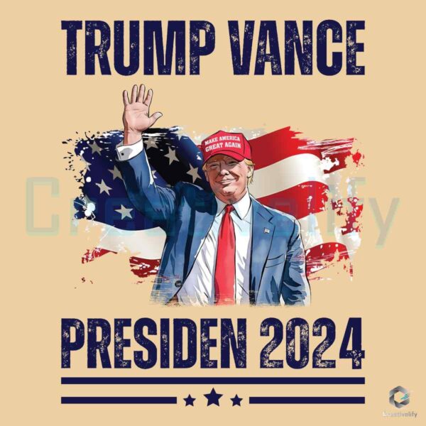 Trump Vance President 2024 PNG