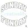 Sunday Funday Football SVG