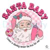 Groovy Pink Santa Baby Leave A Stanley Under The Tree SVG