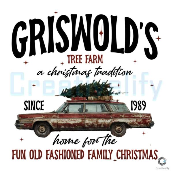 Vintage 1989 Griswold Tree Farm A Christmas Tradition PNG