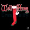 Well Hung Christmas Stocking SVG