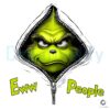 Grinch Ew People Christmas Grinch Zipper PNG